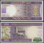 Mauritanië, 5 biljetten 100,200,500,1000, 2000 Ouguiya (UNC), Postzegels en Munten, Bankbiljetten | Afrika, Verzenden, Overige landen