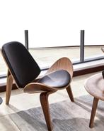 2 iconische “Shell chair”design fauteuils stoelen, Huis en Inrichting, Fauteuils, Ophalen, Zo goed als nieuw, 50 tot 75 cm, Design