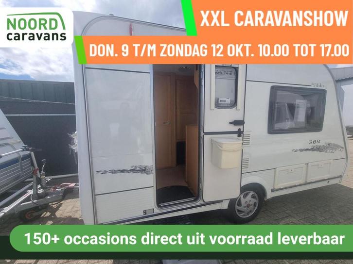 ELDDIS AVANTE 362 ENKELE BEDDEN +MOVER+ULTRA HEAT+ULTRASTORE, Caravans en Kamperen, Caravans, Bedrijf, tot en met 2, 750 - 1000 kg