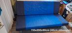 Slaapbank - Blauw - Tweepersoons, Ophalen, Gebruikt, Blauw, Tweepersoons