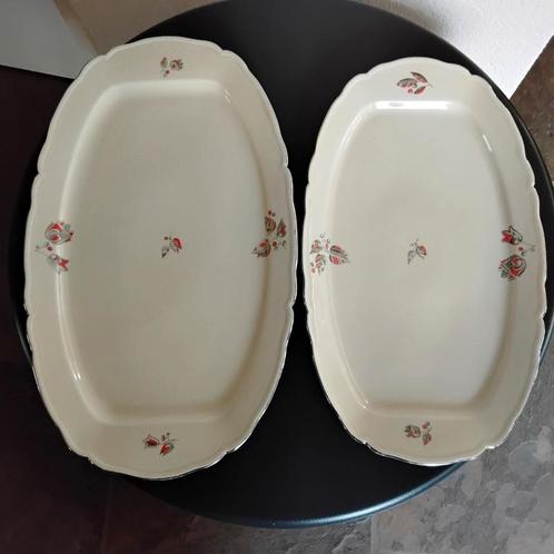2 ovale schalen Jäger Cambridge Ivory, Antiek en Kunst, Antiek | Servies los, Ophalen of Verzenden