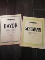 2 pianoconcerten van Haydn en Schumann, Muziek en Instrumenten, Bladmuziek, Piano, Ophalen of Verzenden, Zo goed als nieuw, Artiest of Componist