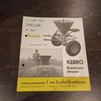 KEBRO Kunstmeststrooier - Folder, Ophalen of Verzenden