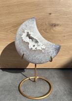 Agaat maan op standaard, Verzamelen, Mineralen en Fossielen, Ophalen of Verzenden, Mineraal