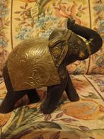 Olifantje met koperen dekmantel, Verzamelen, Beelden en Beeldjes, Ophalen, Gebruikt, Dier