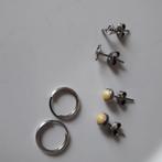Unieke set verschillende echte zilveren oorbellen.(835)., Sieraden, Tassen en Uiterlijk, Oorbellen, Overige kleuren, Ophalen of Verzenden