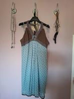 zomers halter jurkje van ONE STEP maat 42, Blauw, Maat 42/44 (L), Ophalen of Verzenden, Knielengte
