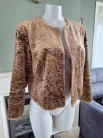 Bruine Caroline Biss jas blazer vest bolero cardigan 40 M, Maat 38/40 (M), Bruin, Verzenden, Zo goed als nieuw