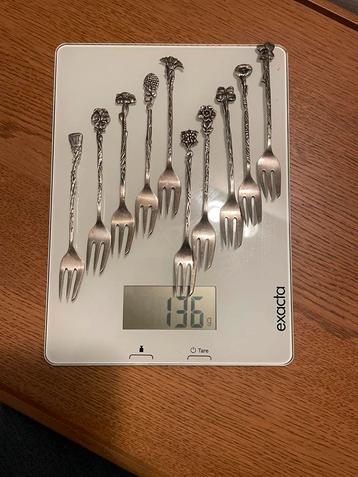 taartvorkjes zilver beschikbaar voor biedingen