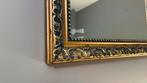 Antieke spiegel met gouden sierlijst van echt hout, Huis en Inrichting, Woonaccessoires | Spiegels, Ophalen, Minder dan 50 cm