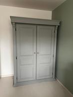 Grijze hardhouten kledingkast, Huis en Inrichting, Ophalen, 100 tot 150 cm, Zo goed als nieuw, 150 tot 200 cm