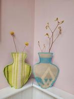 wollen vaasjes, retro wollen deken vaashoezen, Blauw, Nieuw, Ophalen of Verzenden, Glas