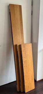 Wandplanken Ikea Lack eiken inclusief ophangbeugels, Ophalen, Zo goed als nieuw
