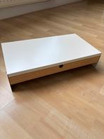 ELLOVEN Monitorstandaard met lade, wit, Ophalen, Zo goed als nieuw