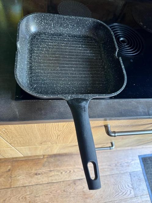 Sola Grillpan in nette staat, Huis en Inrichting, Keuken | Potten en Pannen, Zo goed als nieuw, Aluminium, Inductieplaat, Keramische plaat