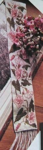 Borduurpatroon  Boeken legger bloemen   nr 9504, Hobby en Vrije tijd, Verzenden, Nieuw, Handborduren, Patroon