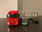 SIKU Vrachtwagen met trailer (Autotransport), Hobby en Vrije tijd, Modelauto's | 1:50, Ophalen of Verzenden, Zo goed als nieuw