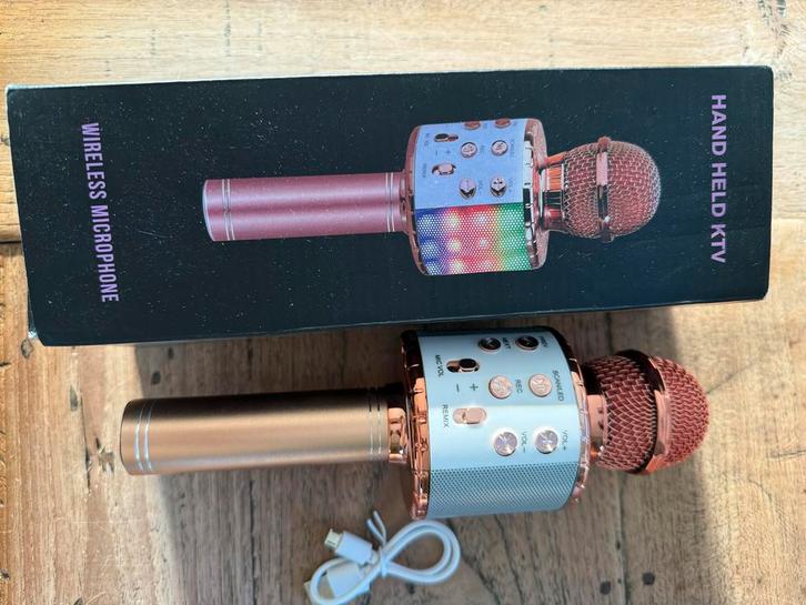 Draadloze Microfoon - Karaoke Fun!, Muziek en Instrumenten, Microfoons, Zo goed als nieuw, Ophalen