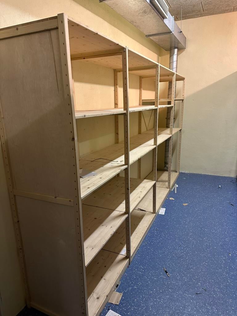 Z.g.a.n. stelling kast 3.80 lang 60 cm diep 2.08 hoog, Ophalen, ..., Zo goed als nieuw, ...