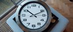 XXL Wandklok - RVS Look - Tijdloos Design - 60cm, Ophalen, Zo goed als nieuw, Analoog, Wandklok