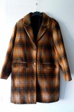 Vrolijke winterjas - maat L, Kleding | Dames, Ophalen of Verzenden, Gedragen, Maat 42/44 (L), Bruin