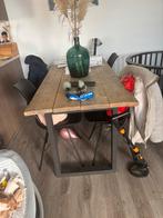 Houten eettafel voor 4 personen, Huis en Inrichting, Tafels | Eettafels, Ophalen, Gebruikt, 100 tot 150 cm, 150 tot 200 cm
