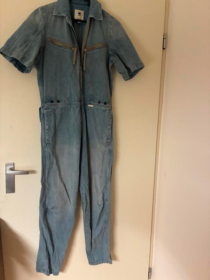G-Star Overall Jumpsuit S, Kleding | Dames, Jumpsuits, Zo goed als nieuw, Maat 36 (S), Blauw, Ophalen of Verzenden