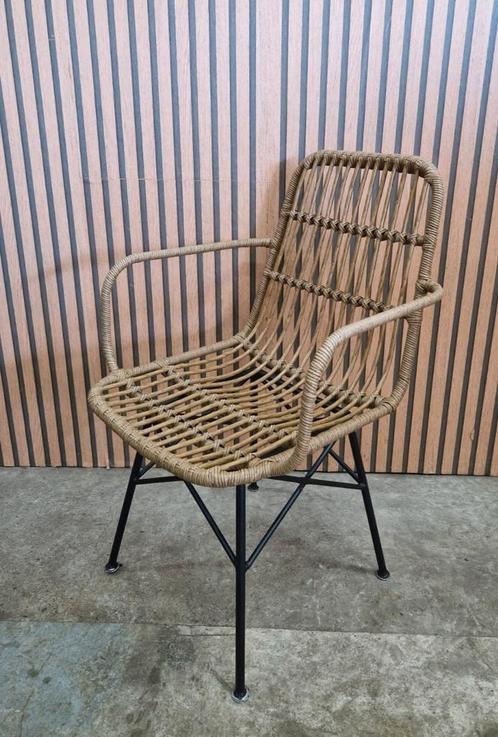35 x Rotan terrasstoelen staal terras horeca stoelen cafe, Huis en Inrichting, Stoelen, Zo goed als nieuw, Vijf, Zes of meer stoelen