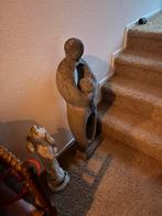 Stenen beeld van moeder en kind, Verzamelen, Beelden en Beeldjes, Ophalen, Gebruikt, Mens