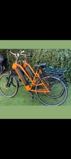 Elektrische transportfiets bezorgfiets thuisbezorgd oranje, Ophalen of Verzenden, Gebruikt, Minder dan 10 versnellingen, Overige merken