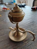 Antiek nautisch walvis olielampje van koper, Ophalen of Verzenden