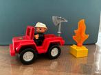 Lego duplo brandweerjeep en trike, Kinderen en Baby's, Speelgoed | Duplo en Lego, Ophalen, Gebruikt, Complete set, Duplo