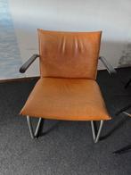 Leren jaren 90 fauteuil, Ophalen, Gebruikt, Minder dan 75 cm, Leer