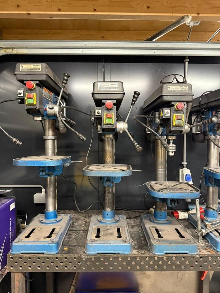 Tafelboormachine Scantool 16AT, Doe-het-zelf en Verbouw, Gereedschap | Boormachines, Gebruikt, Kolomboormachine, 600 watt of meer