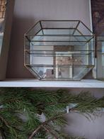 Vintage Messing Vitrinekastje, Ophalen of Verzenden, Gebruikt