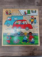Vintage houten puzzel rolf Jaklien, Kinderen en Baby's, Speelgoed | Kinderpuzzels, Van hout, Meer dan 50 stukjes, Ophalen of Verzenden