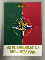 Kunststof herdenkingsbord 42 (NL) MECHBAT SFOR4 Stoottroepen, Verzamelen, Verzenden, Landmacht, Nederland, Embleem of Badge