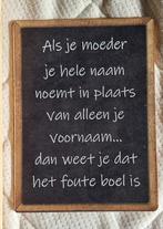 NIEUW TEKST PLAAT GEPERST KARTON - 5,- EURO VASTE PRIJS, Ophalen of Verzenden, Nieuw