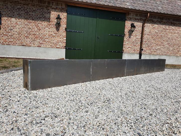Borderrand van cortenstaal - op maat gemaakt, Tuin en Terras, Bloembakken en Plantenbakken, Nieuw, Metaal, Rond, Ophalen
