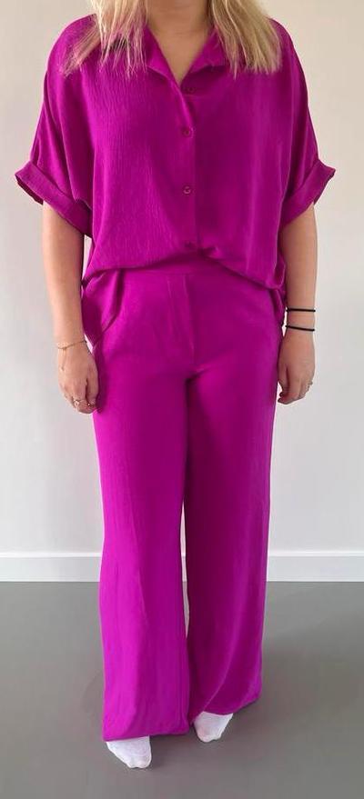 Twinset/Co-ord Set Beige Goud & Paars Roze, Kleding | Dames, Jurken, Nieuw, Maat 38/40 (M), Beige, Onder de knie, Ophalen of Verzenden