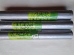3 rollen ZILVER BEHANG structuur metallic - Futura 50112, Ophalen of Verzenden, Minder dan 10 m², Bling Bling