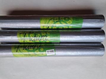 13 rollen ZILVER BEHANG structuur metallic - Futura 50112 beschikbaar voor biedingen
