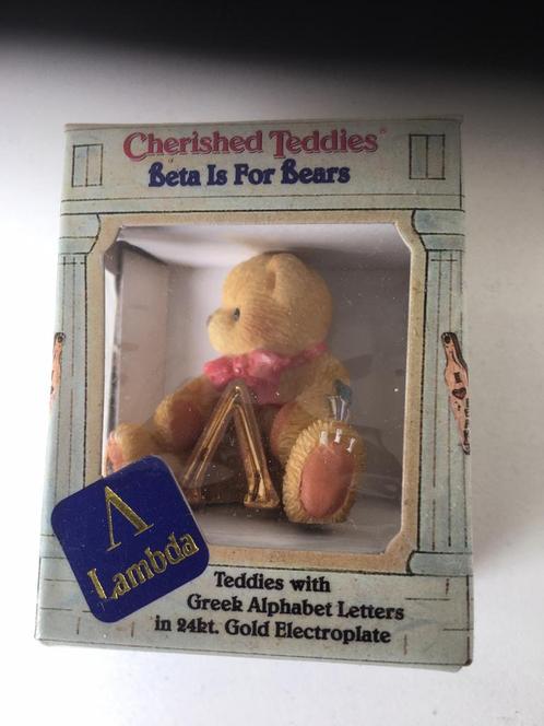 Cherished Teddies Grieks Alfabet Letter Eta (nieuw), Verzamelen, Beren en Cherished Teddies, Nieuw, Beeldje, Cherished Teddies