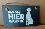 NIEUW LEISTEEN BORD MET DUITSE DOG-PAS OPHIER WAAK IK !, Ophalen of Verzenden, Nieuw