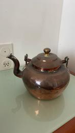 Theepot koper, Antiek en Kunst, Antiek | Koper en Brons, Ophalen of Verzenden