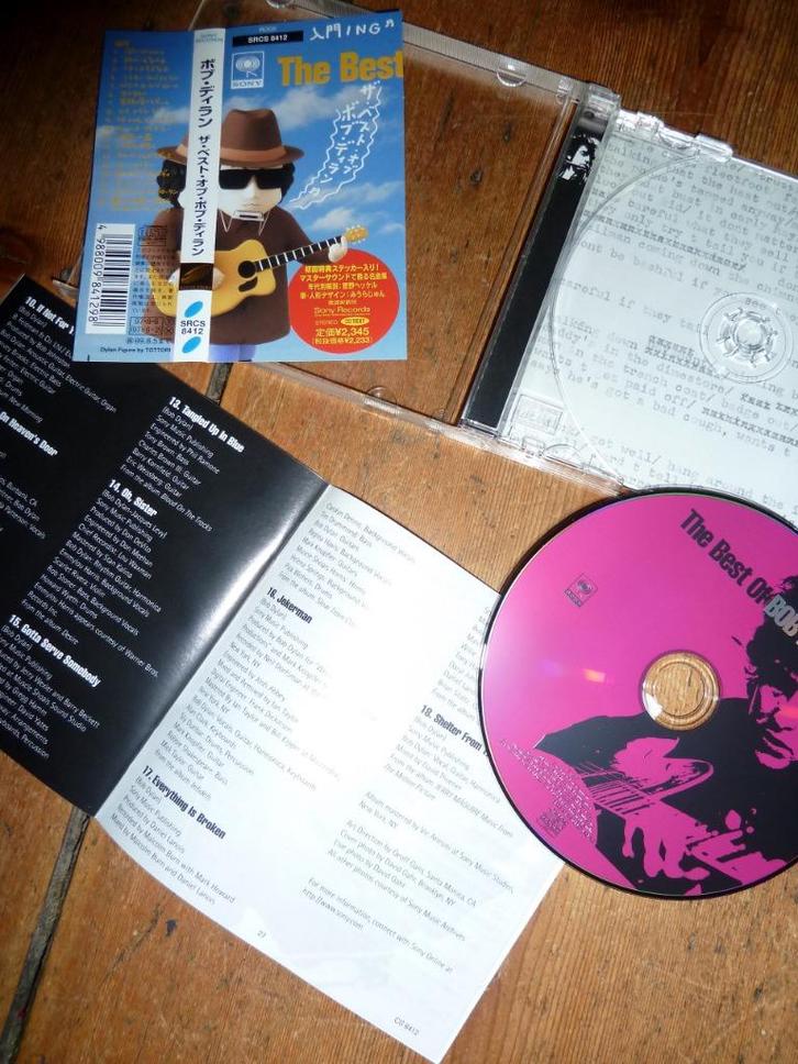 cd Bob Dylan "Best of Bob Dylan" Japanse Persing cd Original, Cd's en Dvd's, Cd's | Pop, Zo goed als nieuw, 1960 tot 1980, Verzenden