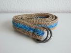 Jute riem ceintuur natuurkleur met een blauwe streep maat 38, Kleding | Dames, Riemen en Ceinturen, Minder dan 3 cm, 80 tot 90 cm