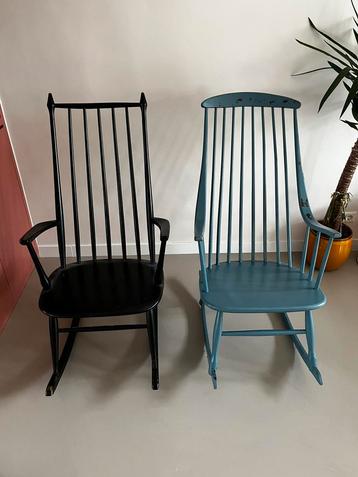 Vintage Lena Larsson Nesto Jaren 60 Schommelstoelen  beschikbaar voor biedingen