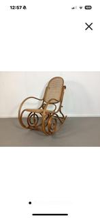 Vintage Schommelstoel jaren ‘60 Thonet stijl, Minder dan 50 cm, Gebruikt, Thonet, Hout
