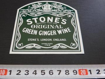 sticker deursticker STONES original Greem Ginger Wine  beschikbaar voor biedingen